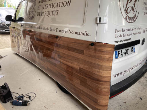 semi covering imitation parquet